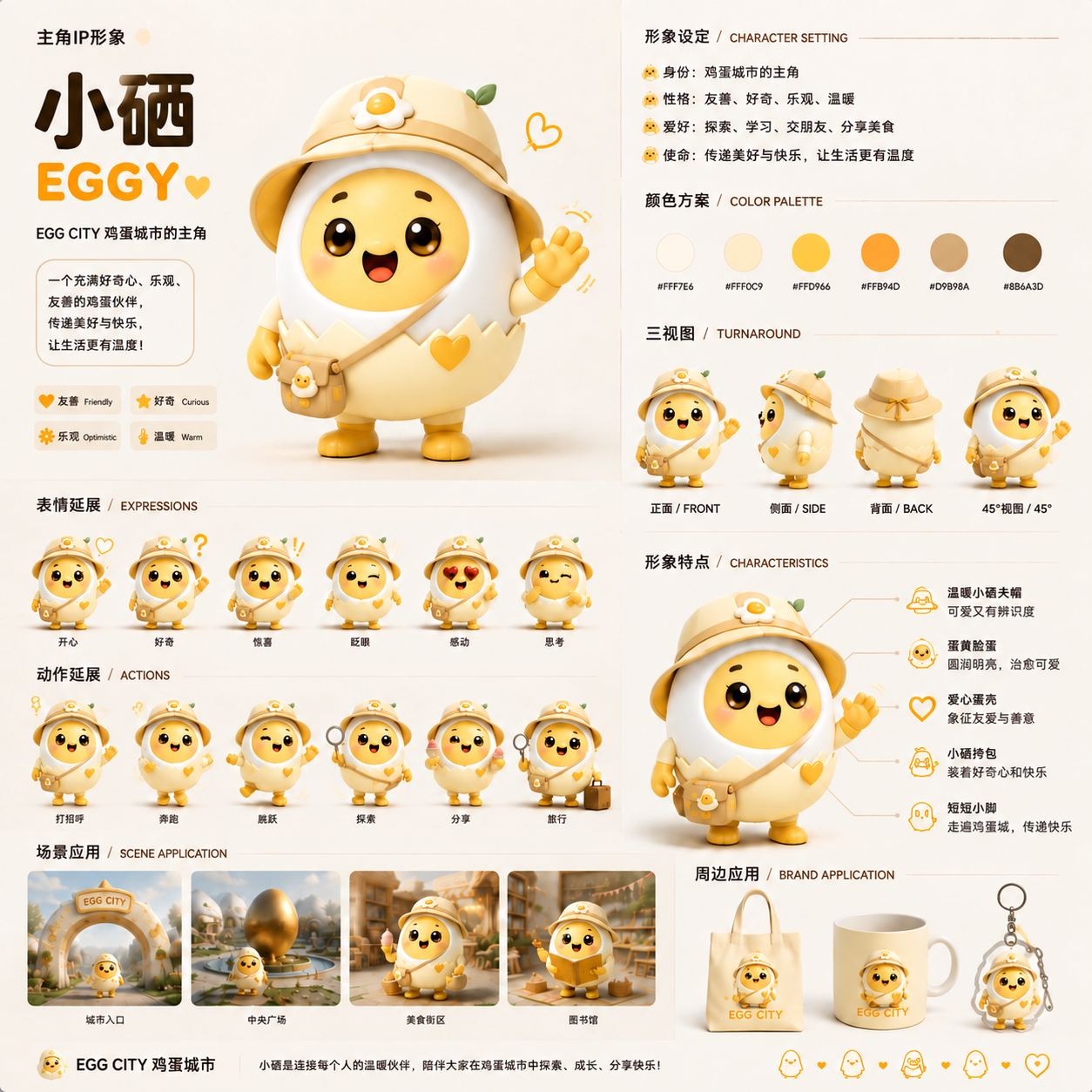 小硒 EGGY 卡通形象设定